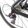 Flat Disc Brake Aero 22 Speed Disc Brake BB386 Road Racing Complete Bike TT-X3 with 2*11 Groupset And Aluminum Wheelset