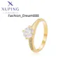 14R2342702 xuping schmuck 14K gold farbe Elegante Einfache Mode mode ring Synthetische moissanite ringe diamant ring