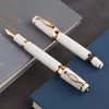 Pens Majohn x1 PocketSize Retrattile Penna stilografica inchiostro inchiostro EF Nib White/Nero Short Writing Pen Pen Office Prodotti