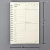 Cadernos Criativos Agendas Agenda Semanal Mensal Planejador Para Alunos Organizador Espiral Agenda de Livros Papel Material de Escritório