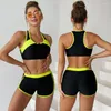 Vrouwen Badmode 2023 Vrouwen Sexy Twee Stukken Tankini Badpak Zwemmen Strand Sport Sets Shorts Badpak Bodysuit Groen Zwart