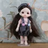 Куклы 16 см BJD Кукла Полный набор 13 Подвижное соединение Мультфильм Платье BJD Игрушка Smile Face est Макияж Игрушки Подарок для девочек 230629