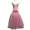 Scena zużycie fioletowego baletu sukienki tutusowe kostiumy dla dorosłych nowoczesny taniec długi zasłona dziewczyna puszysta