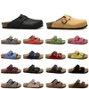 2023 Designer Boston Clogs Sandálias Chinelos Ao Ar Livre Moda Verão Feminino Masculino Olied Headn Corrediças de feltro de couro Fivela Alça Tênis de plataforma Tênis casuais