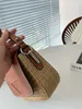Fashion Grass woven camera bag Women Shoulder Bags Luxury Cross Body Bag with BOX Fashion Designer Bags Lady Purse Hobo Bag