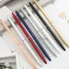 Metal Electroplate Ballpoint Pens Student Teacher Writing Ball Point Pen School Office Business Signature Pen Customizable Logo TH0761