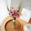 Dried Flowers Mini Natural Flower Bouquet Eucalyptus Daisy Rose Wedding Arrangement Party Home Living Room Decoration Exotic