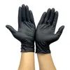 Wegwerphandschoenen 100 PcsBox Zwart Latex Wegwerphandschoenen Oliebestendige Nitril Handschoenen Voor Werk Keuken Huishouden Afwassen Tuin Schoonmaken 230628
