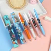 Pennor 40 datorer/Lot Kawaii Ninja Gel Pen Söt 0,5 mm svart bläck Neutral pennor PRESIDAL Presentskolan