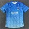 Mens Designer Trapstar T Shirt Football Jersey Mesh Blue No.22 Summer Casual Sportswear T-shirt Solskyddsmedel Kort ärm QABP