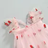 Vestidos de menina criança bebê menina vestido de alça para roupas de verão 3D asas de borboleta princesa malha tutu sem mangas fantasia de festa infantil 230628