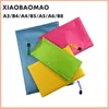 Folder Canvas B8 A6 A5 B5 A4 B4 A3 Zipper Bags Colorful Document Pouch File Bag File Folder Stationery School Words Filing Production