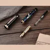 Pennor Ny Hongdian Handdrawing Fountain Pen Blue Magpie Nib FountainPens Presentkontor Business Writing Stationery Supply