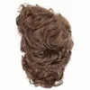 Синтетические парики gnimegil синтетический мужский парик короткий коричневый парик мужской мужчина в кудрявой стрижке Человек, натуральный парик, костюм летнего парика, костюм Хэллоуин x0826