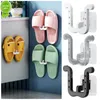 1/2/3PCS Slipper Hook Self-adhesive No Punching Slippers Rack Bathroom Drainage Rack Toilet Door Slippers Shoes Drying Holder