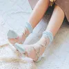 Women Socks Woman Lace Flower Short Sock Thin Loafer Low Cut Transparent W021