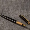 Pennor Hongdian 519a Fountain Pen Retro Highend Pen Black Bent Nib Calligraphy Office Pennor Skolkontor Business Studenter gåvor