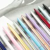 Metal Electroplate Ballpoint Pens Student Teacher Writing Ball Point Pen School Office Business Signature Pen Customizable Logo TH0761