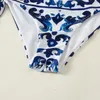 23SS Women Fashion Celadon Porcelana stroje kąpielowe Hot Sprzedawanie bikini w magazynie hurtowym stroju kąpielowym Bandaż Sexy Bathing Suits Sexy Pad