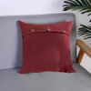 Kudde/dekorativt modeomslag God Comfort Sofa Cushion Cover oavbruten fyrkantig kuddefodral med vintage-knappskydd R230629