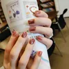 Nail Gel High Quality 24pcs Removable Jelly Short Piece Adhesive Glinting Manicure Patch False Nails Save Time