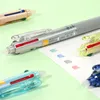 Pens 1pc Pilot FRIXION 4 In 1 Gel Pen Erasable Ink LKFB80UF Black/Red/Blue/Green Ink Colors 0.38mm Student Stationary Supplies
