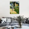 Arte figurativa su tela I grandi alberi Paul Gauguin Dipinti Fatti a mano Modern Artwork Kitchen Room Decor