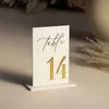 Other Labeling Tagging Supplies Frosted Acrylic Table Numbers Sign Wedding Decor Signage Gold numbers 230628