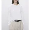 T-shirts pour femmes 022 Automne et hiver Robe Tops Bottoming Shirt Loose Inner Round Neck T-shirt à manches longues Femme Vente en gros One Drop