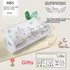 Väskor nbx kawaii rymdkapsel blyertsfodral för flickor estetiska 4 gratis klistermärken transparent plast