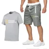 Mens Tracksuits Summer Men Cotton T Shirts Shorts Geographics Two Piece Sets Suit Leisure Sportswear 230627