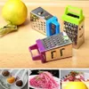 Outils de fruits et légumes Mini rabot à quatre côtés Outil de cuisine Râpe à fromage au citron en acier inoxydable Éplucheur Trancheuse Gadgets Chopper Drop Deliver Dhkkq