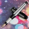 Pens New HERO H712 Space 10K Gold Nib Fountain Pen Carbon Fibre Hexagon Design Office Writing Rollerball Pen With Box Dual Purpose