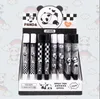 Stylos 48 pcs / lot gel de spray créatif stylo mignon 0,5 mm panda noire stylos papeterie de la papeterie de bureau