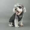 Nouveau chien vêtements noir purée Cool chien gilet complet classique lettre mode chiot gilets été extérieur Bichon Schneider vêtements