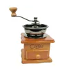 Manual Coffee Grinders WICK AND HIS PETS Hand Rocking Wooden Manual Coffee Bean Grinder Retro Exquisite Small Household Experience the Art of Grinding 230628