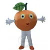 Vestito operato da tema di pubblicità dell'attrezzatura del costume della mascotte della frutta arancione di dimensione adulta
