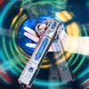 Led Sword/Gun Retractable Rgb Cosplay Double Edge Light Sword Laser Sword 7 Colors Switchable Sound and Light Boys and Girls