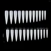 False Nails 120pcs/Pack XXL Nail Extension Extra Long Stiletto Press On Artificial Straight Square Clear Tips