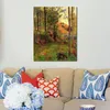 Handgjorda Paul Gauguin målningar av stig ner till Aven Landscape Canvas Art for Office Wall Decor