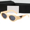 2023 Brand Designer Sunglasses Luxury Round Cat Eye Men's and Women's Sunglasses Outdoor Beach UV400 Goggles Inverted Triangle Signature Fashion Accessories