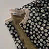 ジャケット秋、暖かい生まれ服を維持する幼い女の子ファッション花柄の花のパターン長袖丸い首カーディガンジャケットコート230628