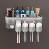 Bath Accessory Set ONEUP Toothbrush Holder Toothpaste Device With Cup Wall Mounted For Toiletries Cosmetic Storage Bathroom Accessories 230628