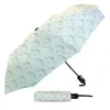Paraplu's Geometrisch Eenvoudig Minimalistisch Automatisch Acht Bone Opvouwbare Regenparaplu Windbestendigheid Outdoor Bumbershoot
