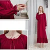 Women's Sleepwear Womens Nightdress Cotton Long Sleeve Nightgown For Women Elegant Retro Spring Dress Loose Nightwear Home Clothes