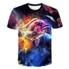 T-shirts voor heren Fashion Animal Print herenoverhemd met korte mouwen Zomer Streetwear Hiphop-kleding