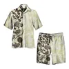 Men's Tracksuits Men Hawaiian Shirt Set 2023 Summer Suit Casual Fashion And Beach Shorts 2 Piece Outfits For Women Streetwear