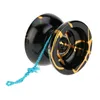 Yoyo Magicyoyo N11 Alaşımlı Alüminyum Profesyonel Yoyo Tepki Vermeyen Yoyo Topu Siyah Altın Çanta Eldiven 5 Strings 230628