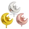 Altre forniture per feste di eventi 11 pezzi / set Decorazione Ramadan Eid Mubarak Palloncini stagnola Oro rosa Sier Lettera con stella luna per musulmano Dhpxa