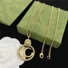 Modeschmuck-Set, Ohrringe, Halskette, Designer, 18 Karat vergoldet, für Damen, modische Anhänger, Ohrstecker, Halsketten, Hochzeit, Party, Valentinstag